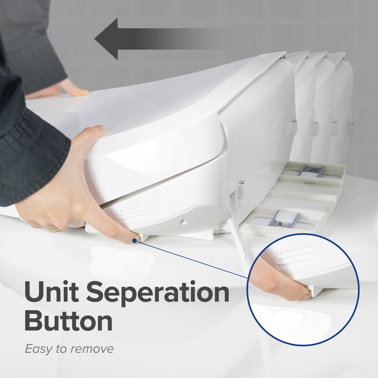 SB-2600 Electric Smart Bidet Seat with Unlimited Warm Water & Dryer