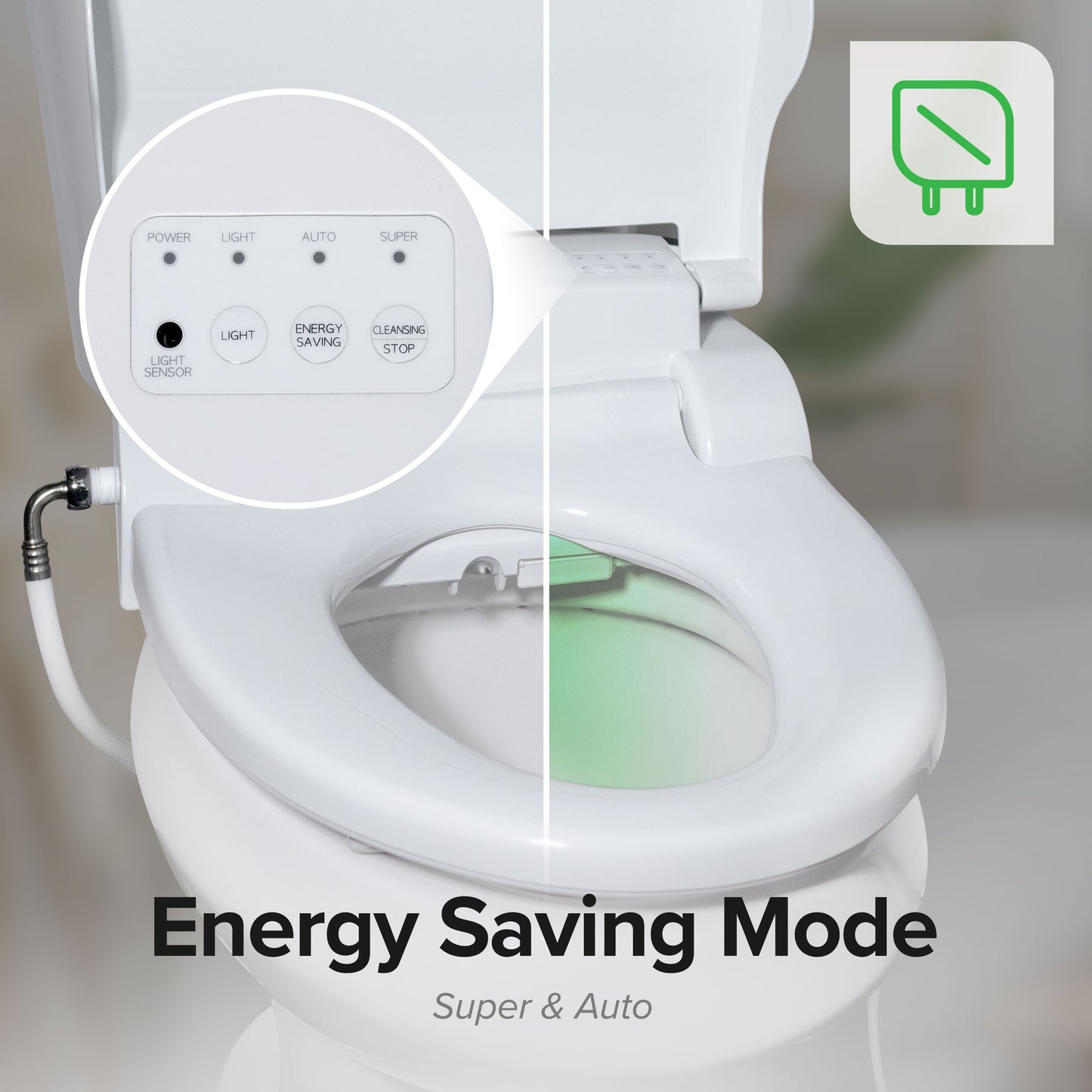 SB-2400 Electric Smart Bidet Seat with Advanced Features