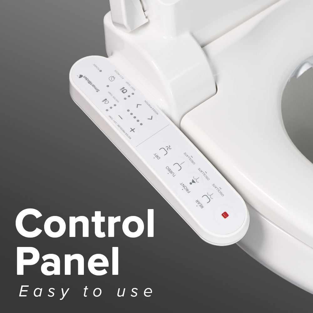 SB-2000 Electric Smart Bidet Seat with Dryer & Control Panel