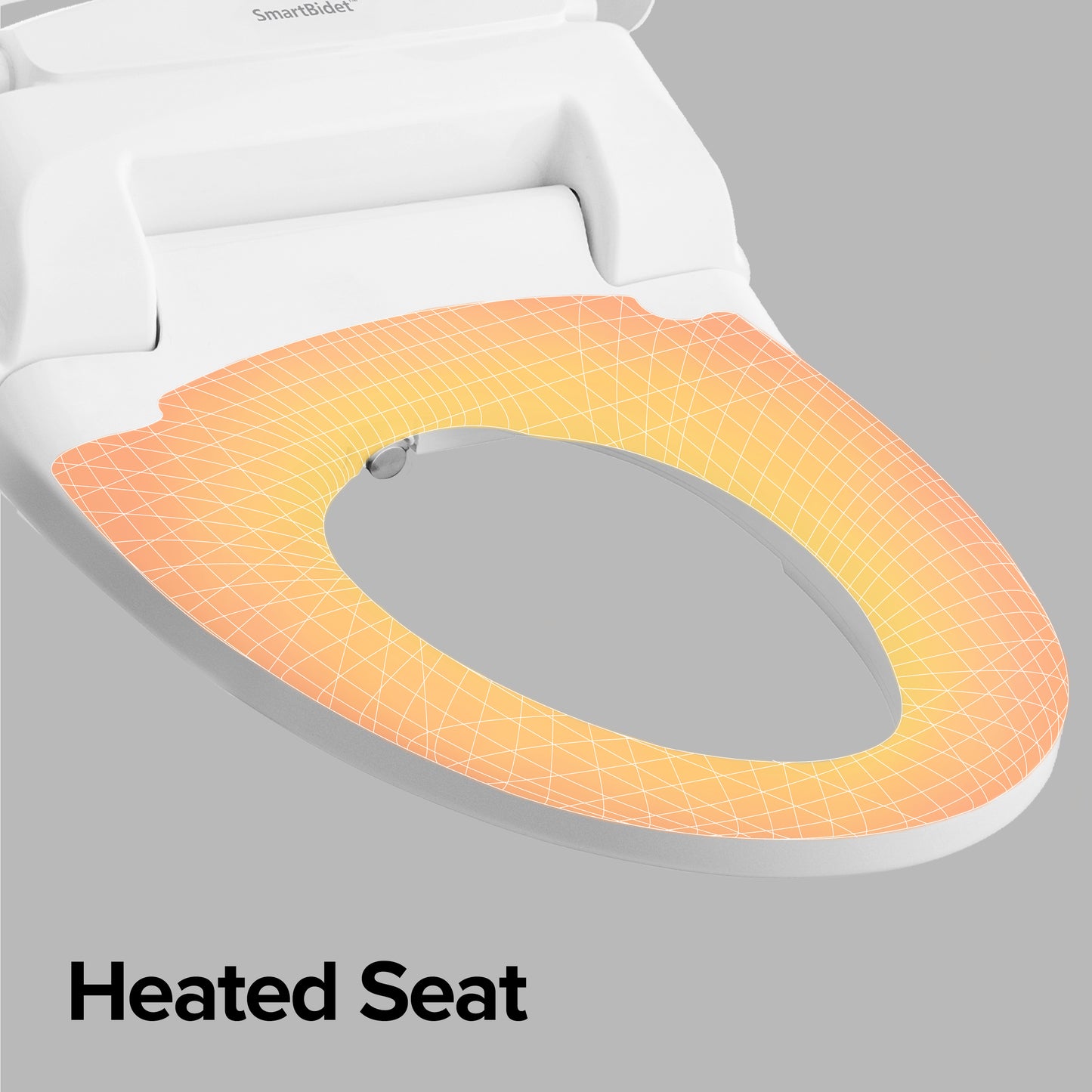 SB-100R Electric Smart Bidet Seat with Remote, Heated Water & Seat