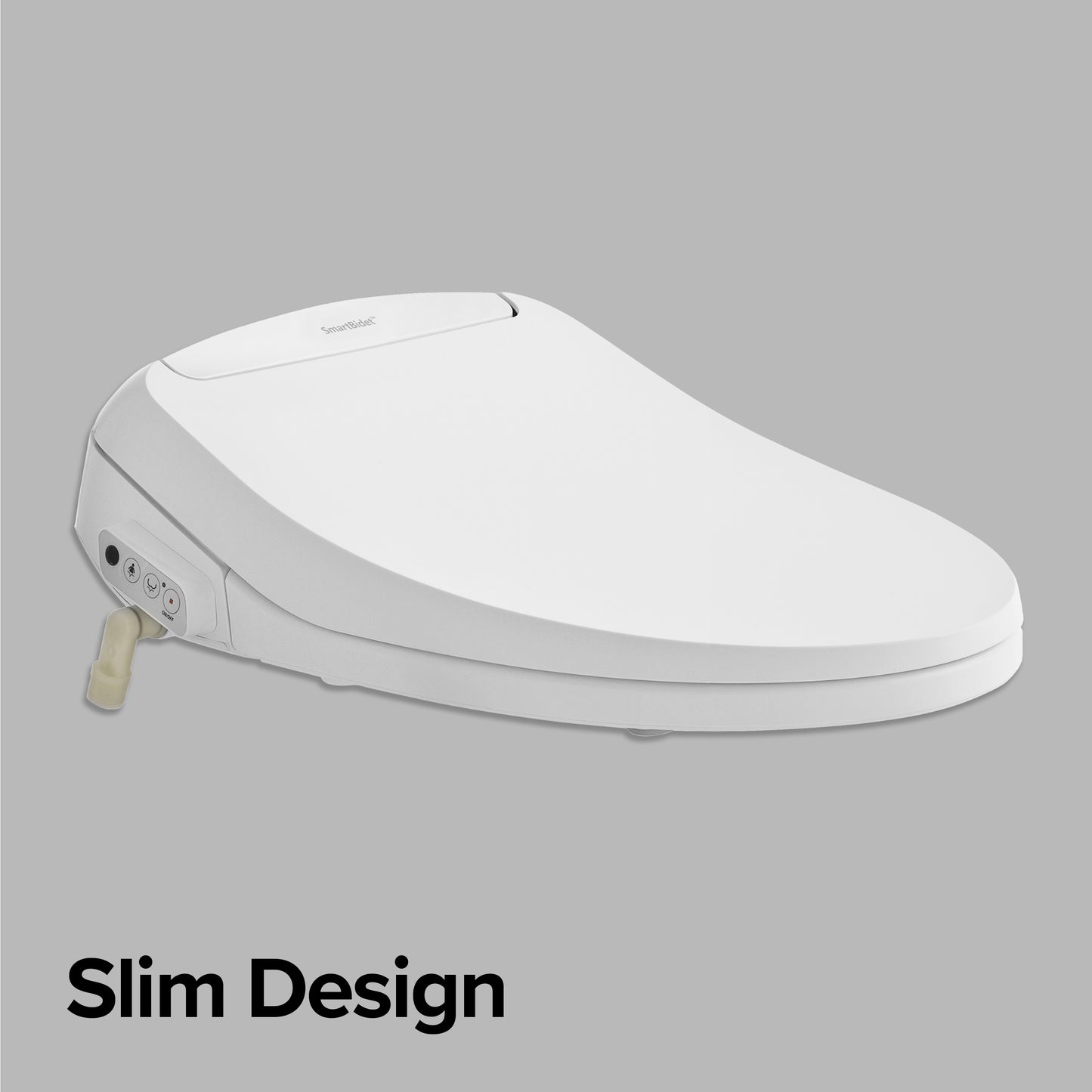 SB-100R Electric Smart Bidet Seat with Remote, Heated Water & Seat