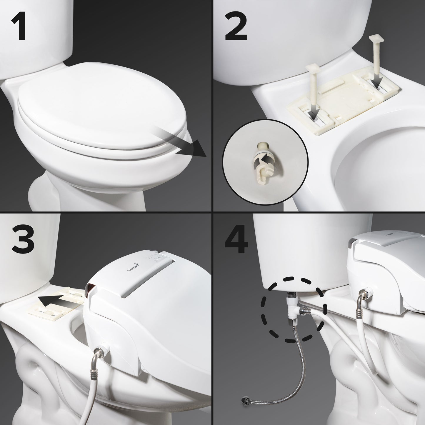 SB-2400 Electric Smart Bidet Seat with Advanced Features