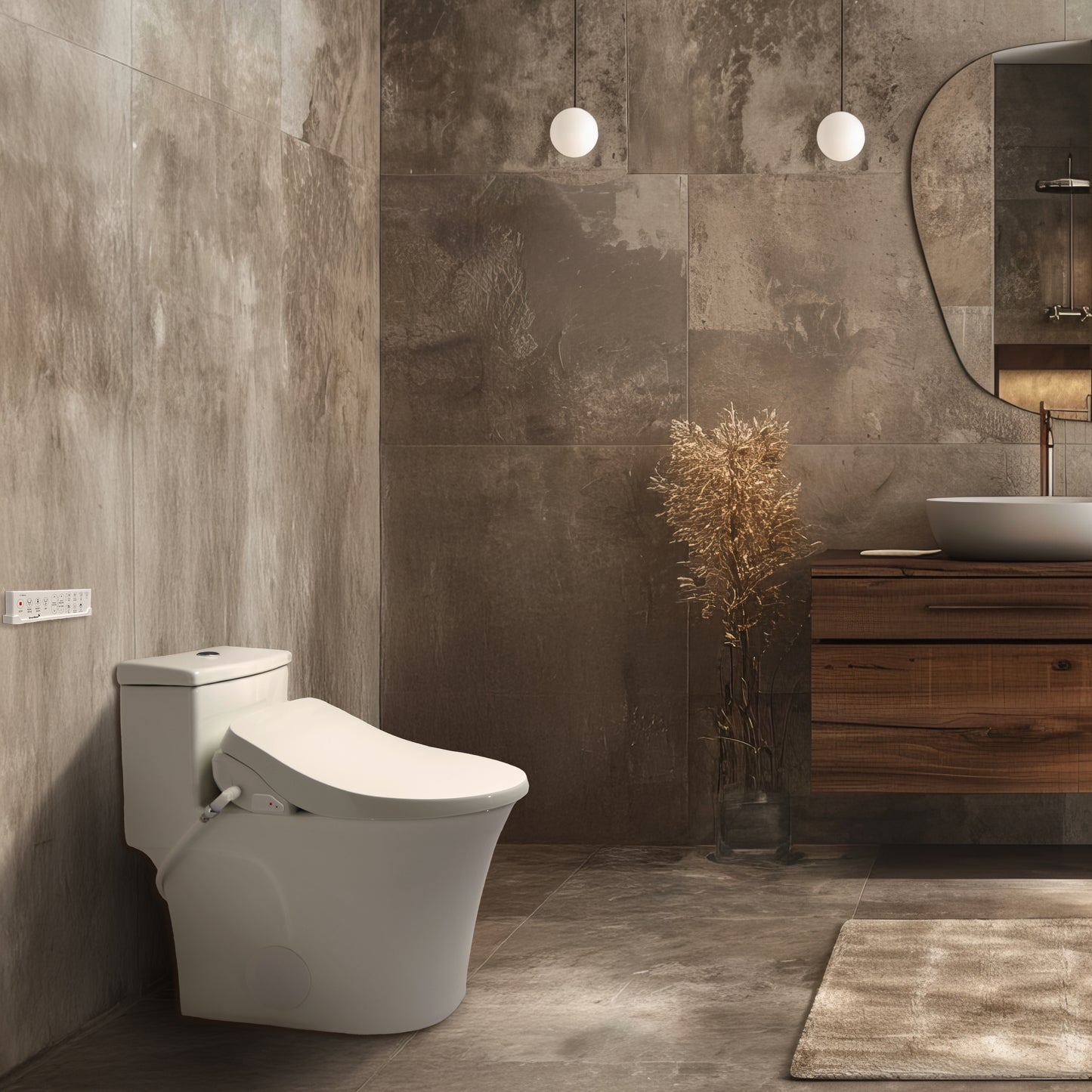 SB-1200 Luxury Bidet Seat with Dryer & Remote Control